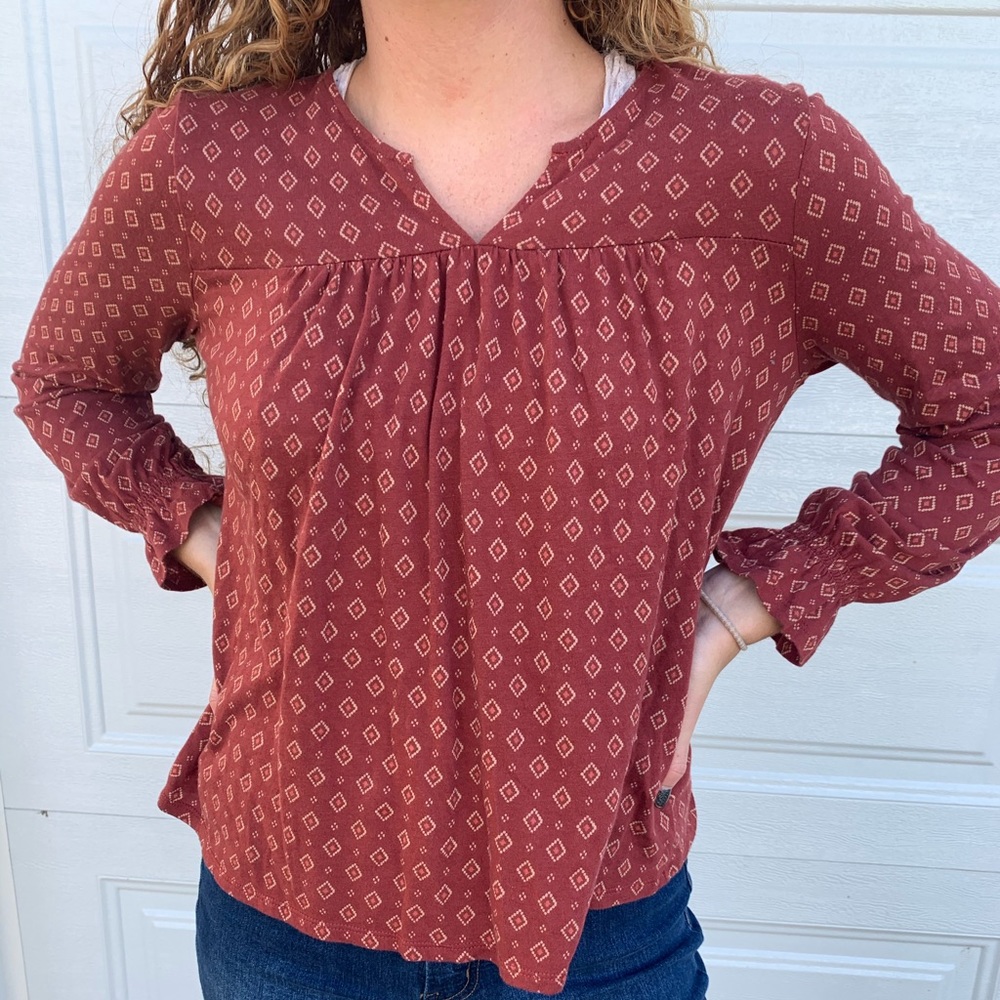 Lucky Brand printed long sleeve - Picture 1 of 3